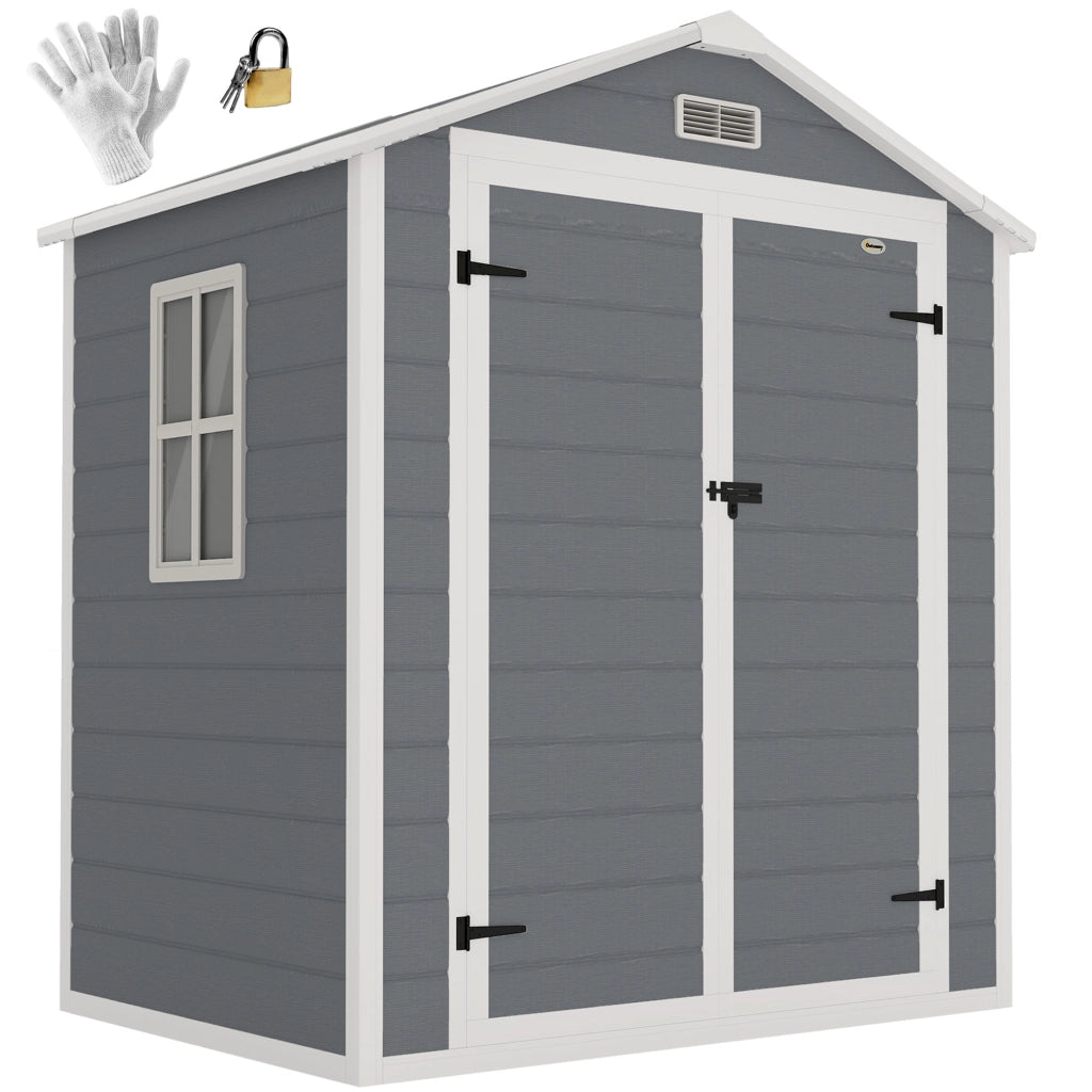 Capanno da Giardino ¨C Zephmum ¨C Grigio 180x130x210 cm