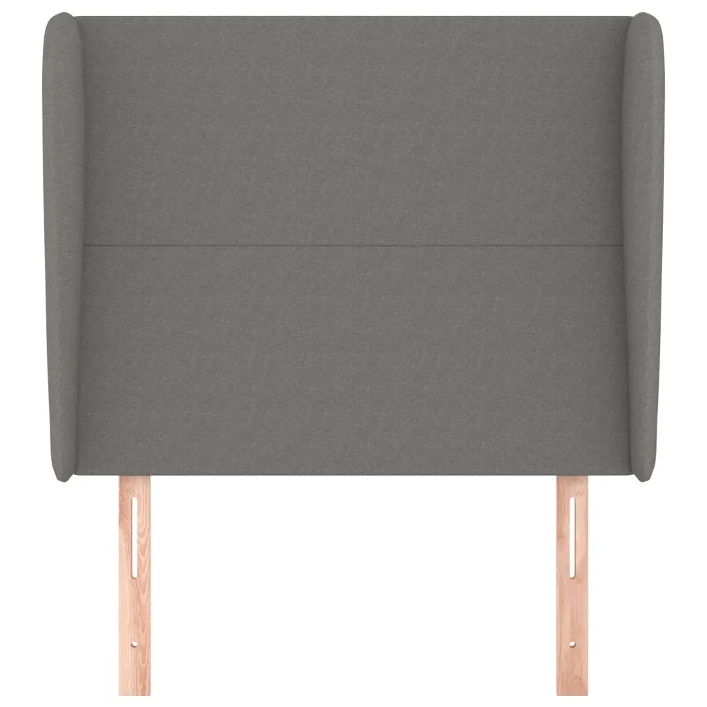 Testiera ad Orecchio Grigio Scuro 93x23x118/128 cm in Tessuto 3117659