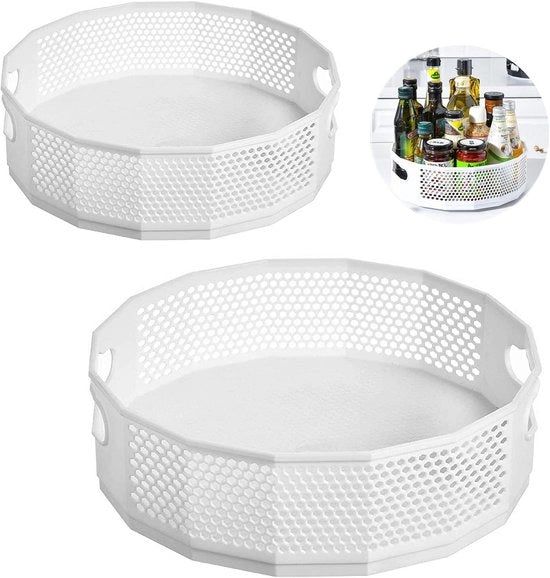 Organizzatore da cucina con contenitore rotativo per flaconi di erbe e olio
