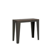 Consolle allungabile 90x40/196 cm Flame Small Evolution noce telaio e gambe antracite