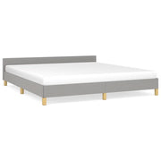 Letto matrimoniale | Letto per adulti | Giroletto senza Materasso Grigio Chiaro 180x200 cm Tessuto