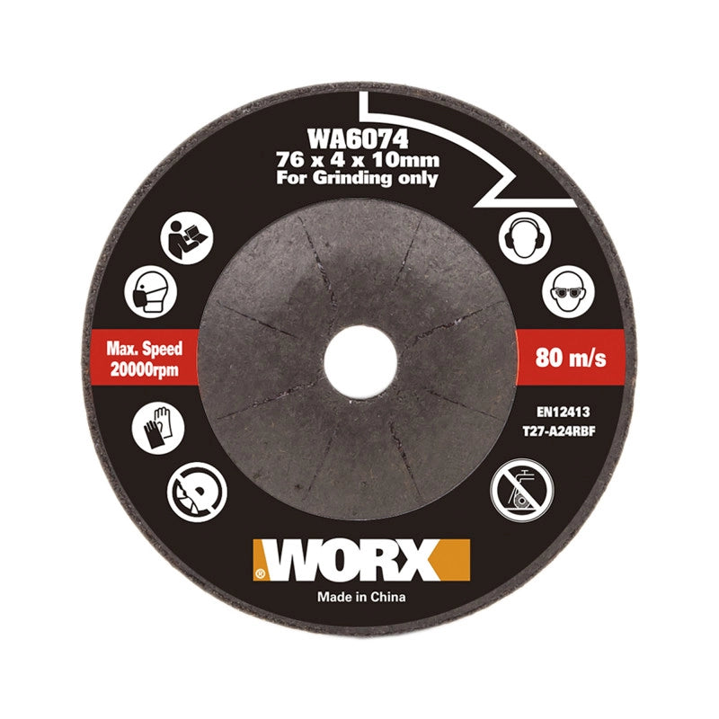Disco abrasivo WA6074 76 mm per mini smerigliatrice taglio metallo e acciaio per WX801 MakerX - Worx