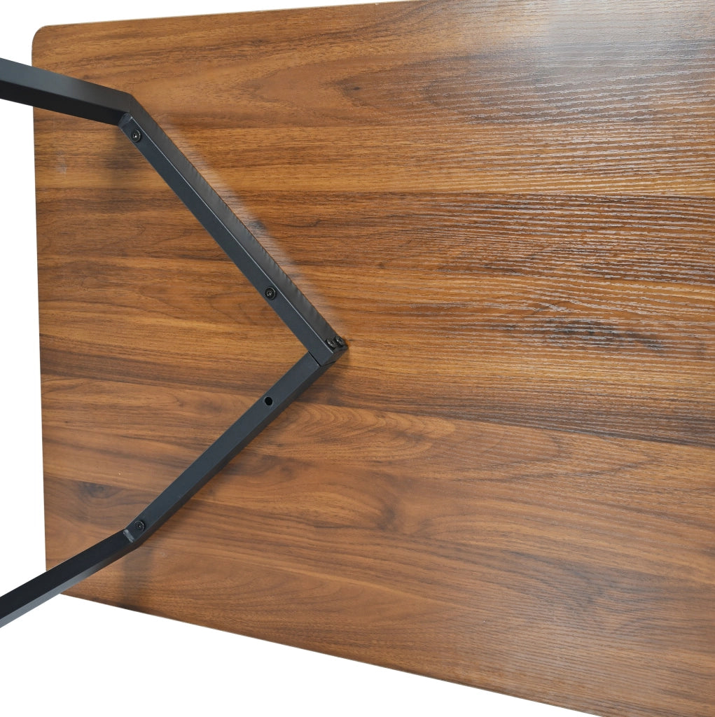 Set tavolo da pranzo 5 pezzi 117x68x75 cm MDF noce, velluto verde scuro