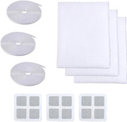 Insecticida per finestre - rete antinsettichi - 3 pezzi - bianco - 1,5 m x 2 m