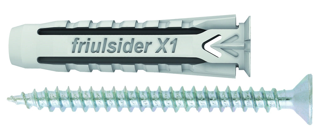 Friulsider TASSELLO UNIVERSALE X1 EVO CON VITE  100 PZ. mm. 6x30