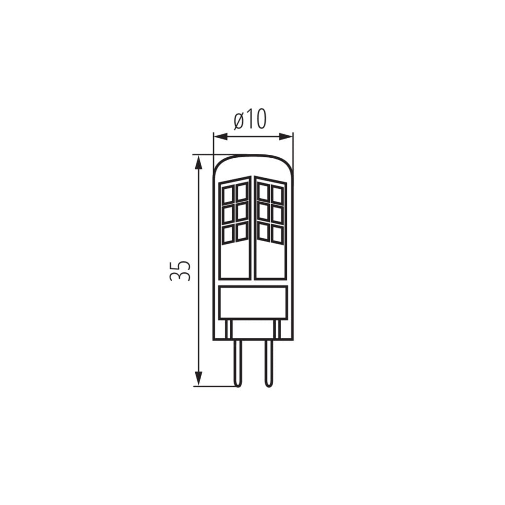 Lampadina LED G4 Kanlux 1,5W 3000K bianco caldo 12V