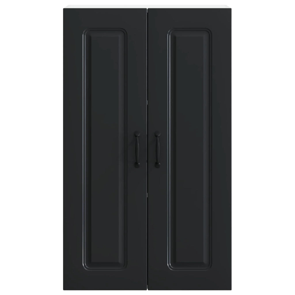 Mobile da cucina rettangolare moderno con ampio spazio contenitivo 60 x 31 x 100 cm in legno composito nero 02_0053814