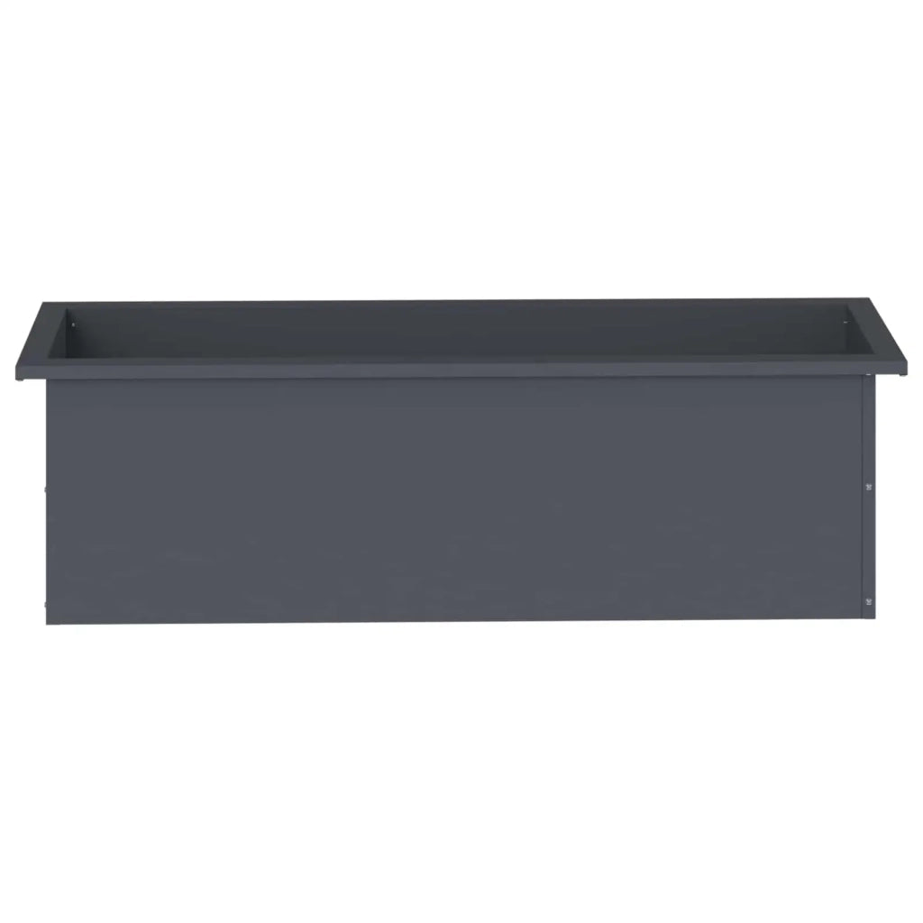 Fioriera da giardino con LED 2 pz Antracite 30 x 100 x 30 cm 8008117