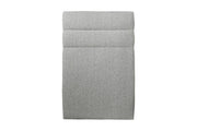 Testiera in tessuto bouclé grigio con linee L90 cm