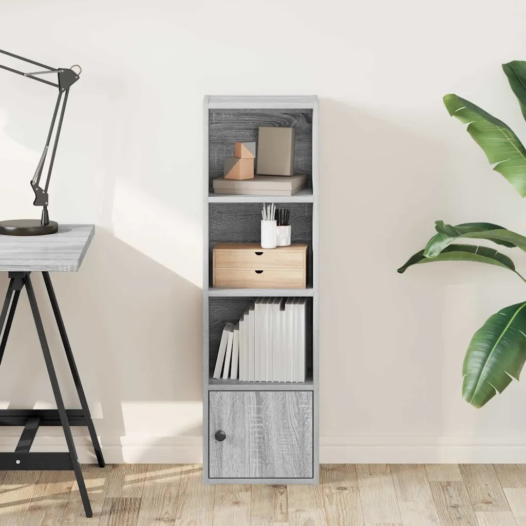 Libreria Grigio Sonoma 31x24x102 cm in Legno Multistrato 860342