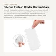 Sostegno ciglia Rinnovabile - Pads in silicone - Piastra ciglia falso - Adesivo frontale - Estensione ciglia - Disegno antiscivolo - Piastra ciglia