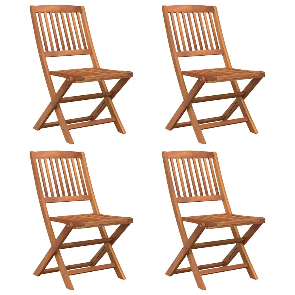 Set da Pranzo per Giardino 5 pz in Legno Massello di Acacia cod mxl 35262