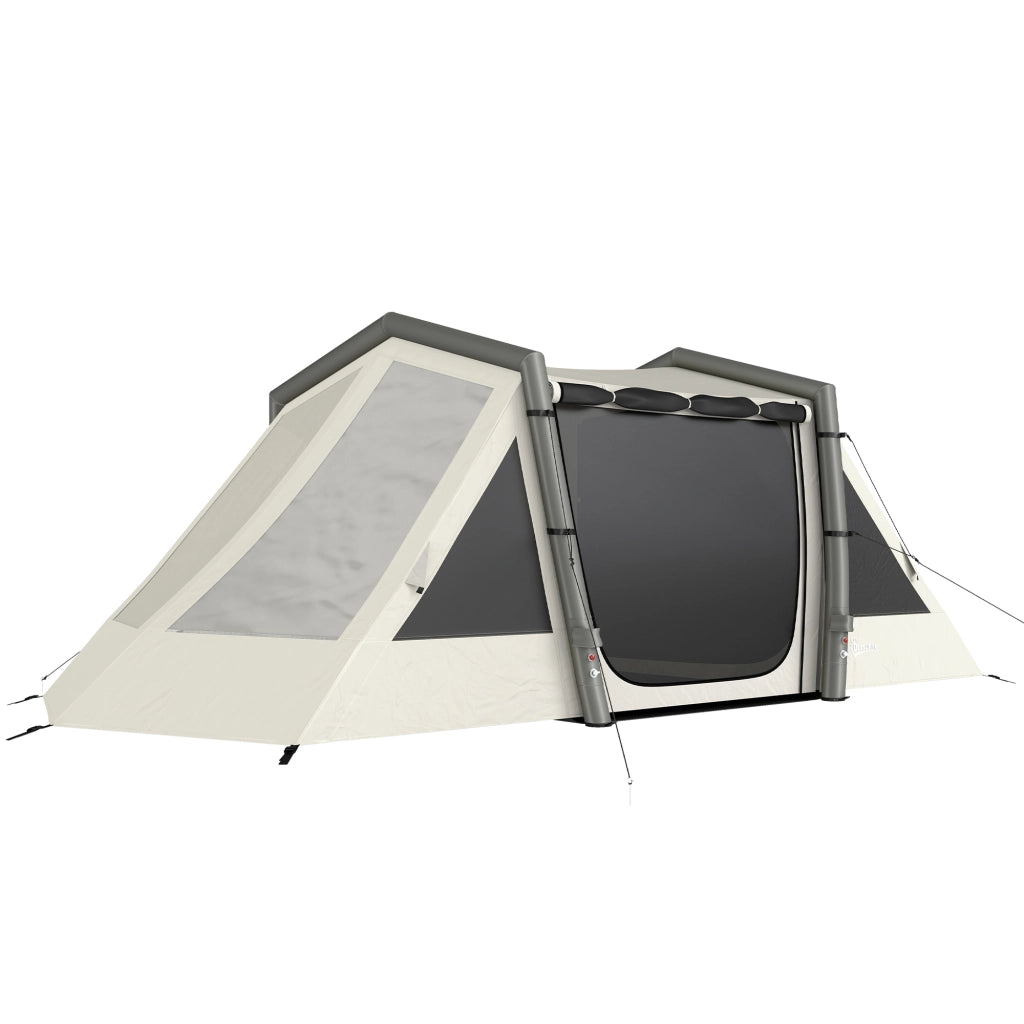 Tenda Gonfiabile 4 Persone con 2 Camere e Anticamera ¨C zephmum ¨C Verde