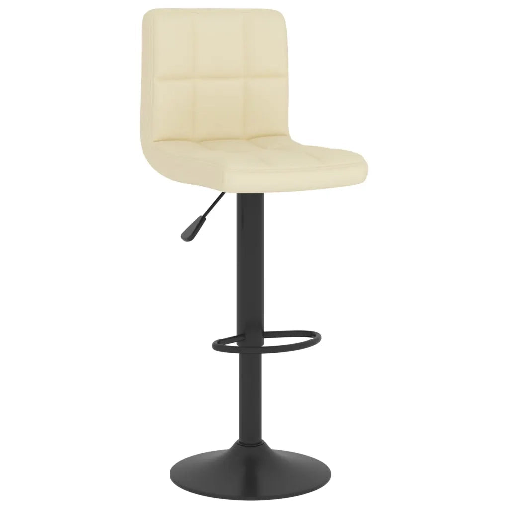 Sgabelli da Bar 2 pz Crema in Tessuto cod mxl 73668