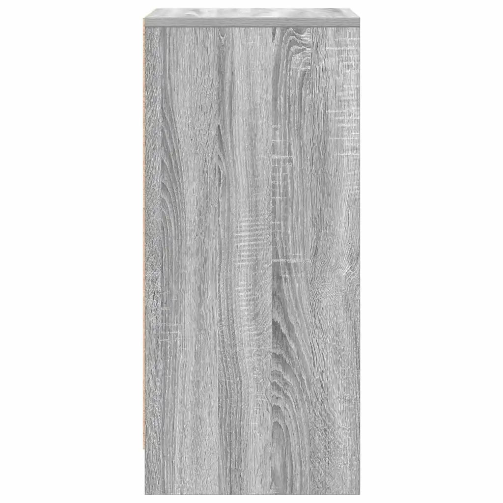 Scarpiera-Scaffale per scarpe Grigio Sonoma 29,5x34x76 cm in Legno Multistrato