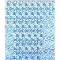 TENDA DOCCIA IN VINILE AZZURRO CM 240X200