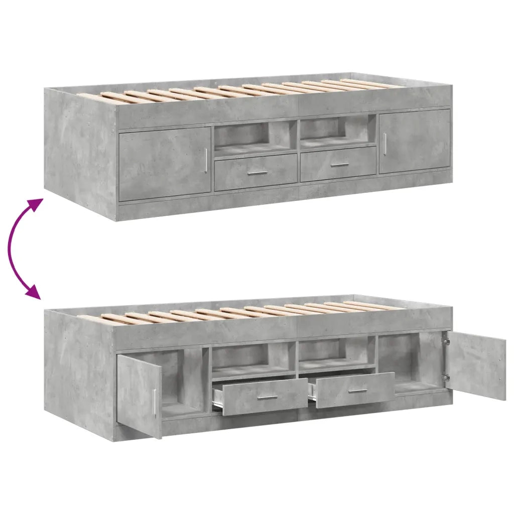Divano Letto con Cassetti senza Materasso-Sofa Letto-Daybed 90x200 cm 104012