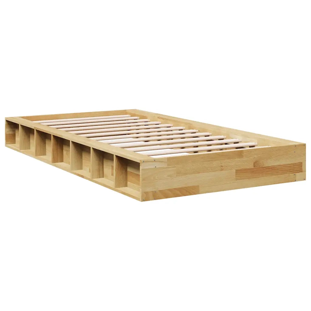 Struttura Letto Senza Materasso 75x190 cm in Legno di Rovere 3324128
