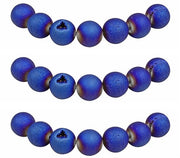 Kralen perline 8mm 45 pezzi Pietre di agata blu geode con foro Pietre naturali perline rotonde per la creazione di accessori, collane, bracciali.
