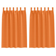 Tende Oscuranti | Tende Blackout con Anelli 2 pz Arancione Vivo 175 x 140 cm