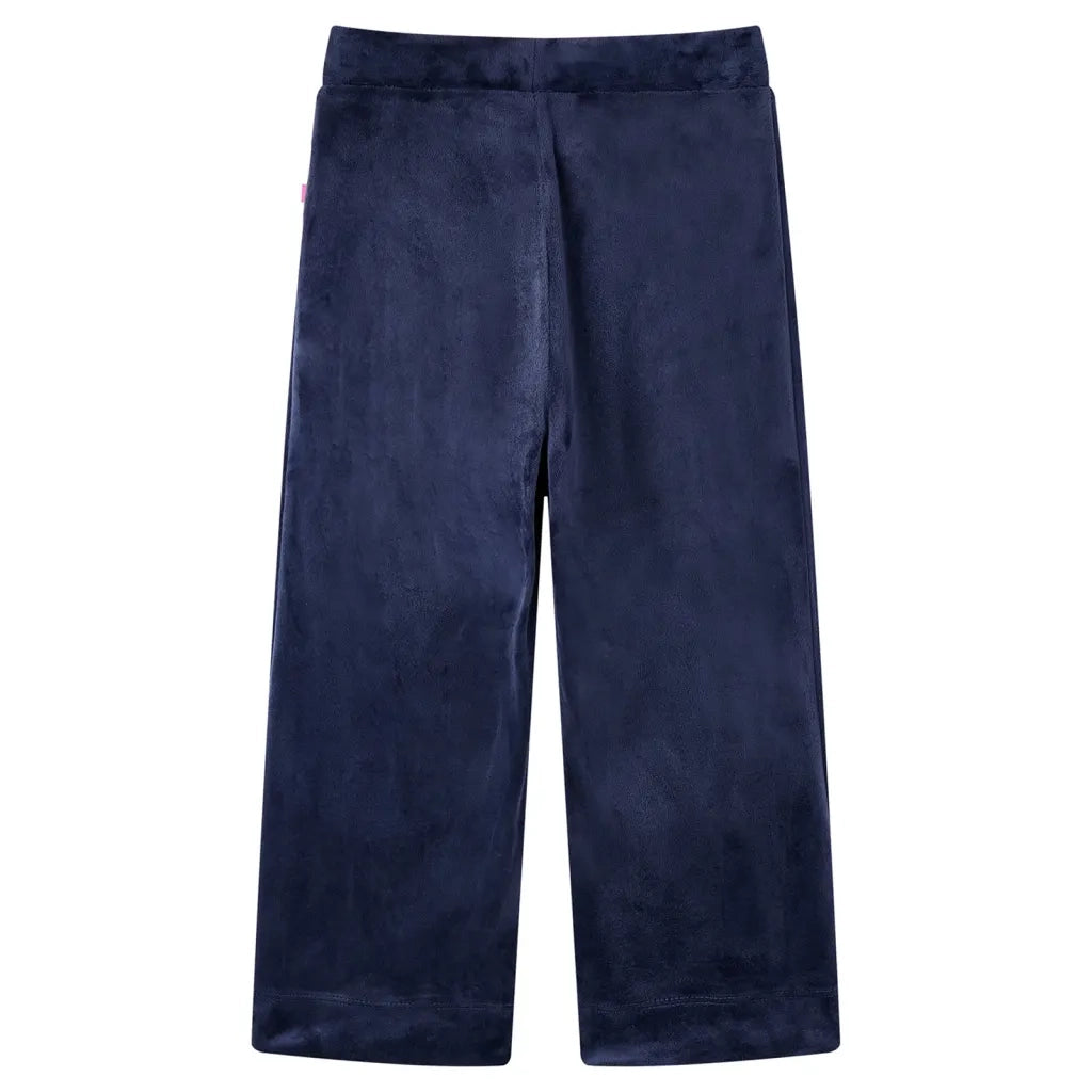 Pantaloni da Bambino in Velluto Blu Scuro 104 CFW8664972
