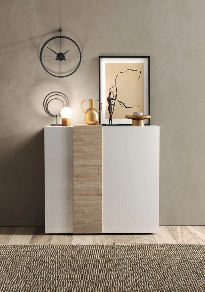 Credenza MACON bianco/rovere miele