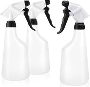 3 x bottiglie spray con scala di misura, aspiratore spray chimicorifugato con 28/400 gomito per uso domestico, giardino, officina, auto, pulitore, 600 ml con bocchetta regolabile (EPDM)