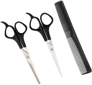 Kit per parrucchiere professionista - Kit per parrucchiere - Scissor a lama piatta/Tondiello - Acciaio inox - Scatola di conservazione - Adatto per uso domestico - Kit per parrucchiere