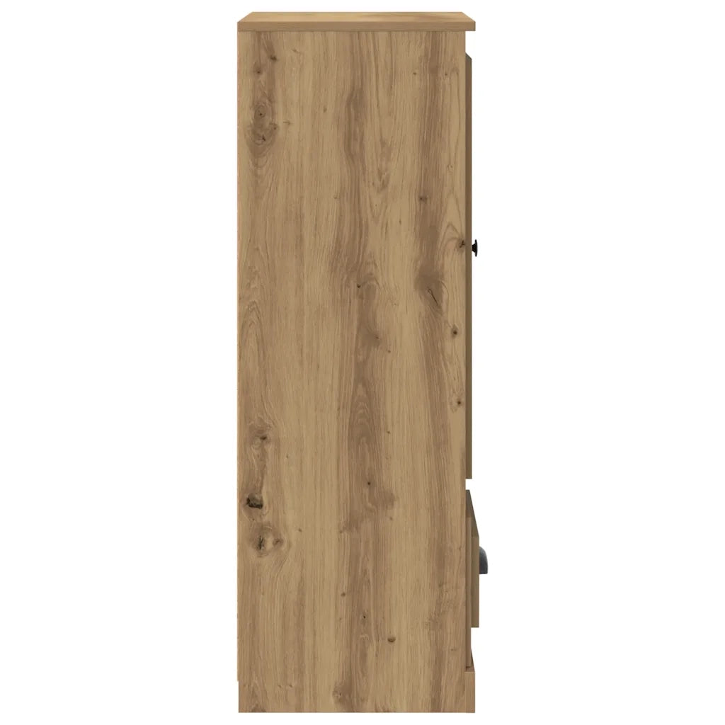 Credenza Rovere Artigianale 36x35,5x103,5 cm Legno Multistrato 857146