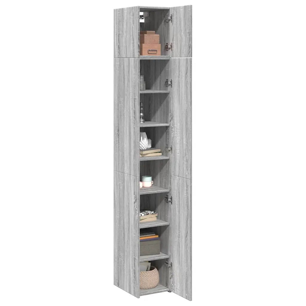Mobile Sottile Grigio Sonoma 30x42,5x225 cm in Truciolato 3281264