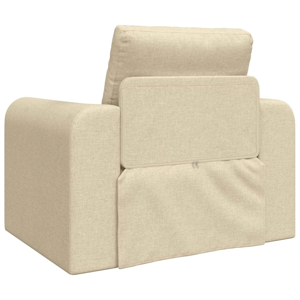 Divano letto Crema 98 x 71 x 83 cm Tessuto 4106661
