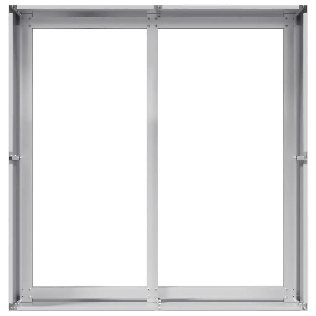Fioriera | Cassetta per fiori | Vaso 80x80x40 cm in Acciaio Zincato