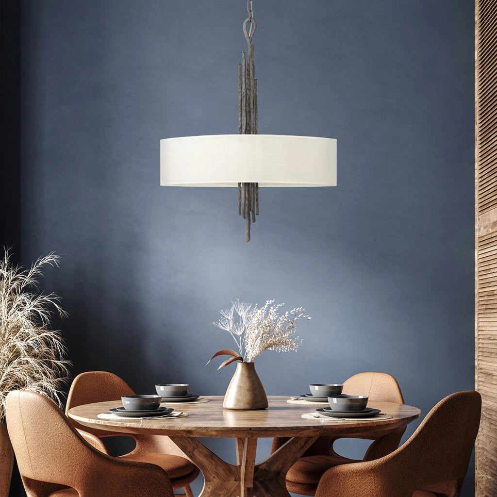Lampadario Hinkley Spyre 6 luci E14 bronzo opaco Ø61cm