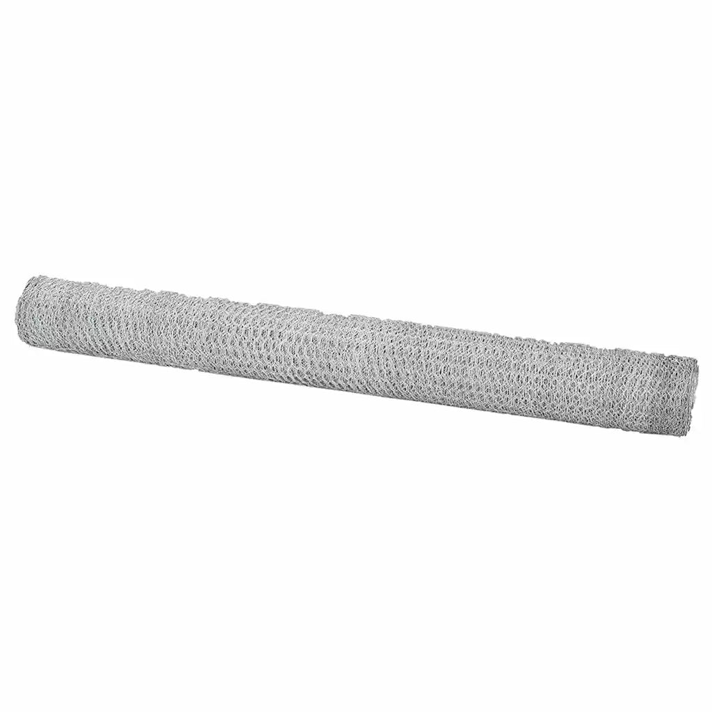 Recinzione Esagonale Argento 1,5 x 50 m Acciaio zincato 42005730