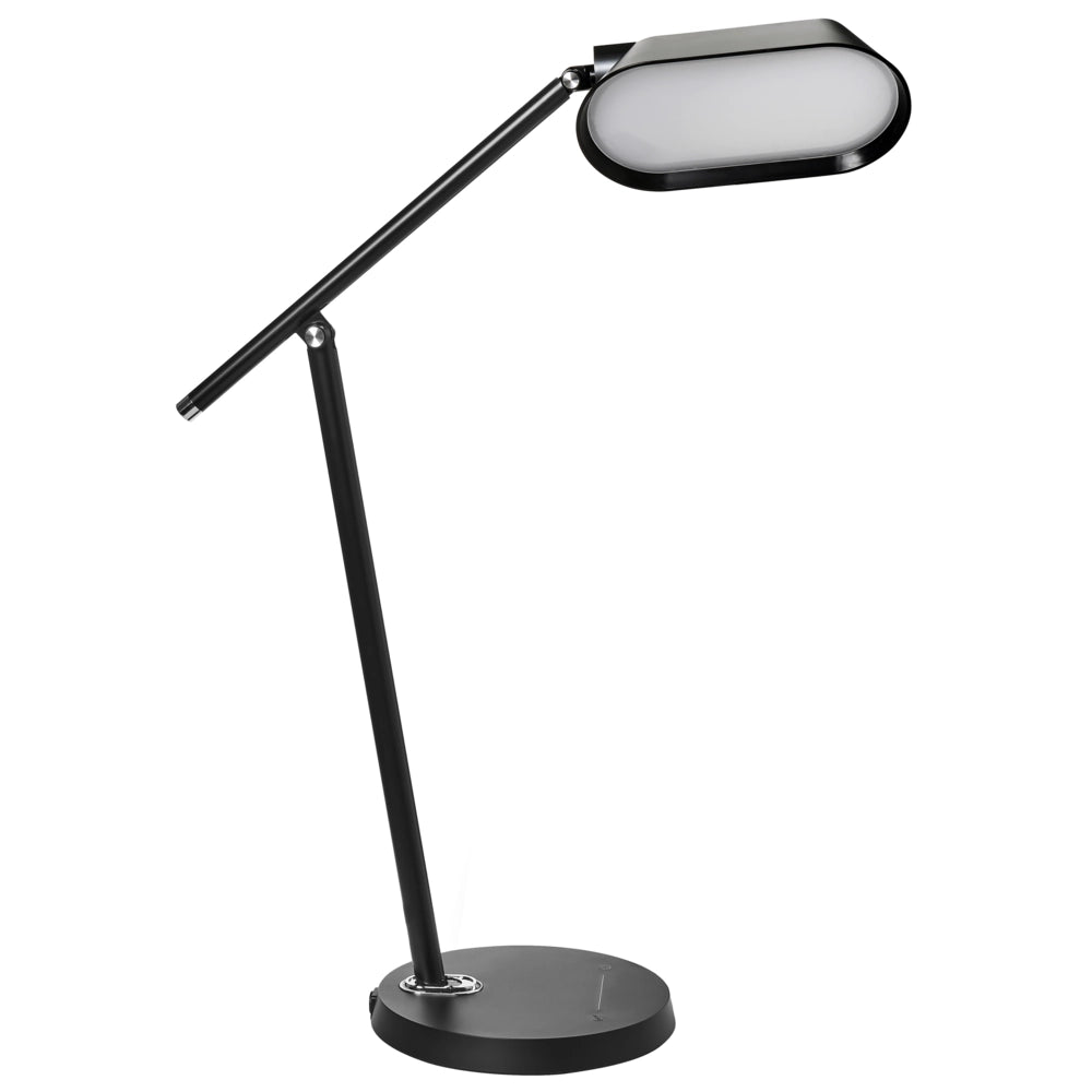 Lampada da tavolo LED per ufficio domestico con braccio regolabile e orientabile dimmer continuo e timer colore nero