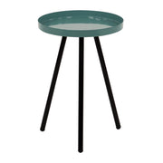 Set di 6 Tavolini Tondo 3 Gambe Dalton D30 H42 Verde/nero