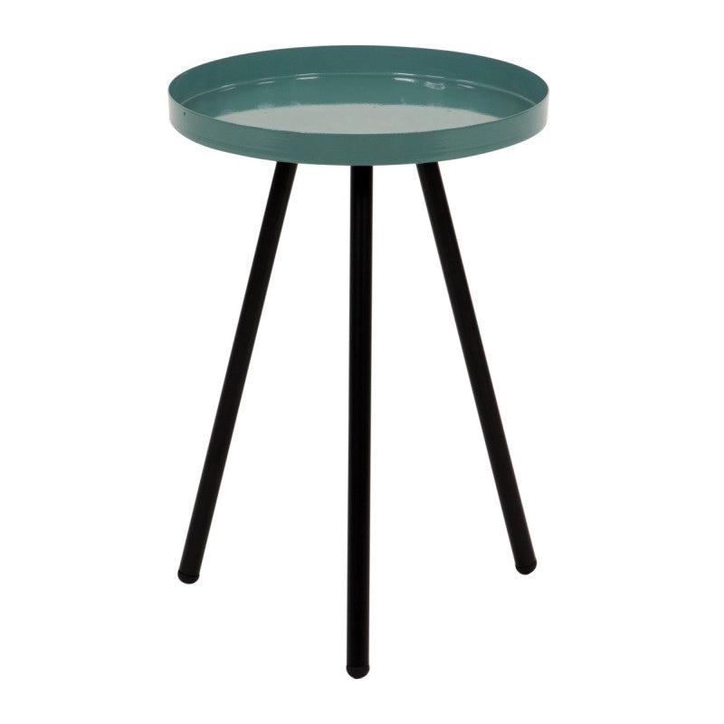 Set di 6 Tavolini Tondo 3 Gambe Dalton D30 H42 Verde/nero