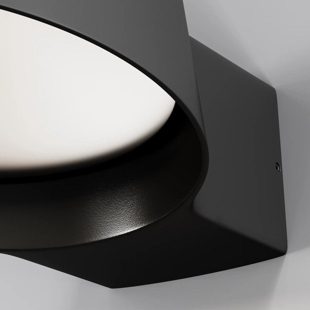Maytoni Applique moderna Share 1 luce LED integrato IP54 grigio alluminio