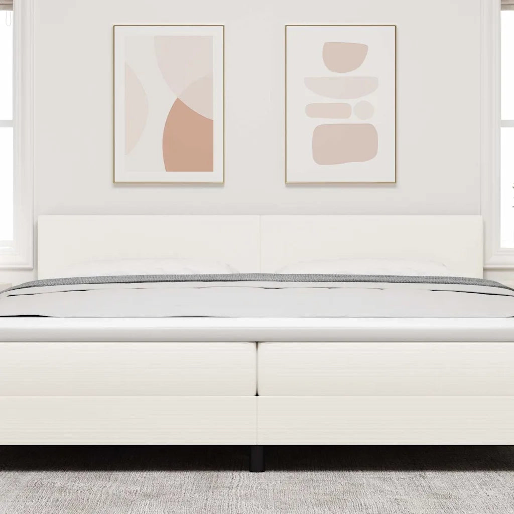 Testiera | Testata LED con strisce LED Crema 200 cm Tessuto in Cords