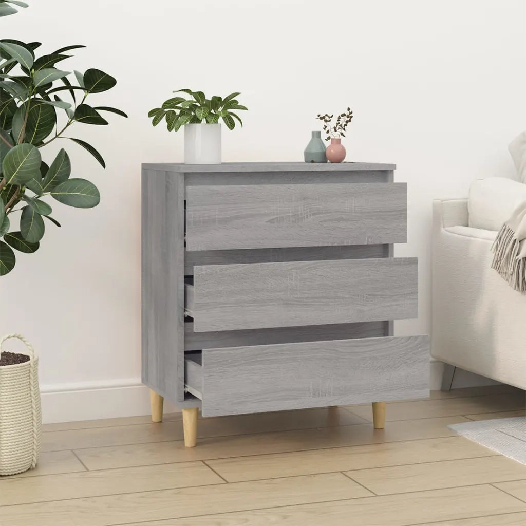 Credenza Grigio Sonoma 60x35x70 cm in Legno Multistrato cod mxl 27233