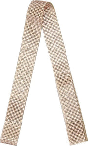 Ribbon con Cristalli di Rhinestone e Banda con Cristalli di Rhinestone Autoadesivi - Accessori per Abbigliamento DIY - Champagne.