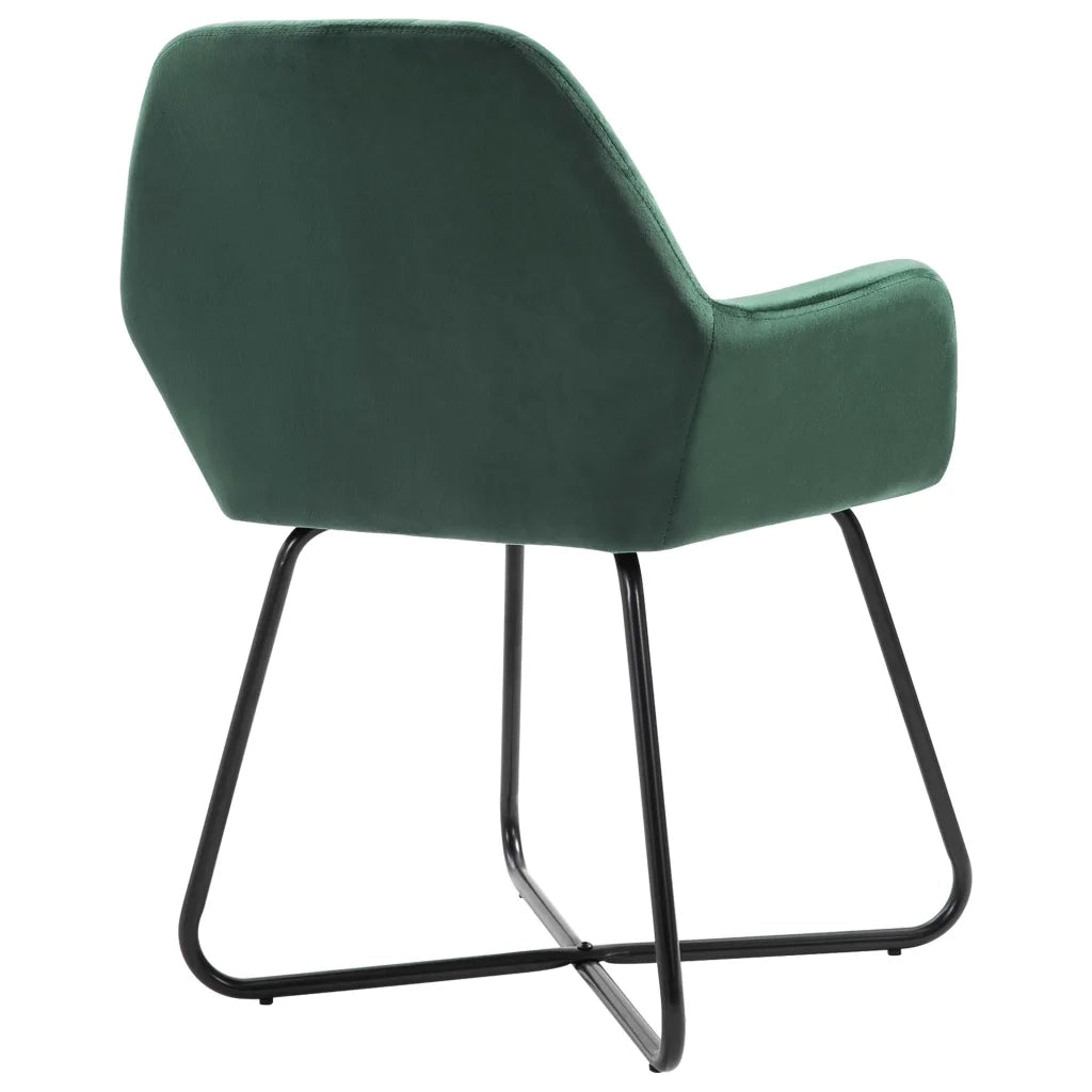 Sedie da Pranzo 2 pz Verdi in Velluto cod mxl 31463