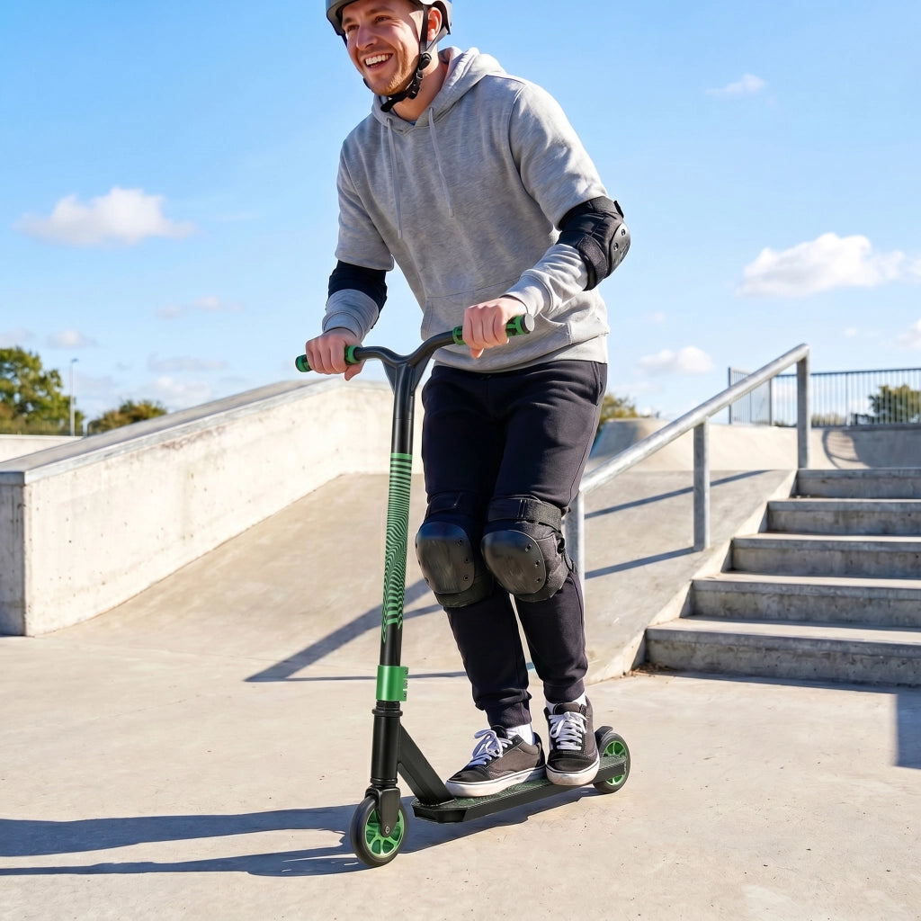 Patinete Freestyle per Skatepark con Ruote 120 mm ¨C zephmum ¨C Verde