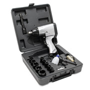 Avvitatore pneumatico a pistola con accessori 320 Nm, rotazione a impulsi, ¼″ per compressore