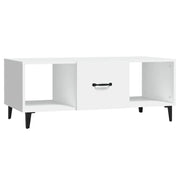 Tavolino da salotto | Tavolino da caff¨¨ | Tavolino da Soggiorno Bianco 102x50x40 cm in Legno Multistrato