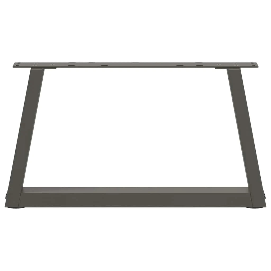 Set di 2 gambe per tavolino da caffè moderne e geometriche 50 x 30 cm regolabili in acciaio antracite 02_0056826