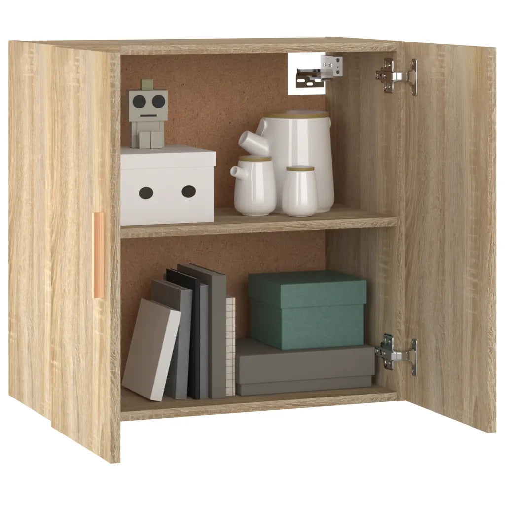 Armadietto a Muro Rovere Sonoma 60x30x60 cm Legno Multistrato 812891