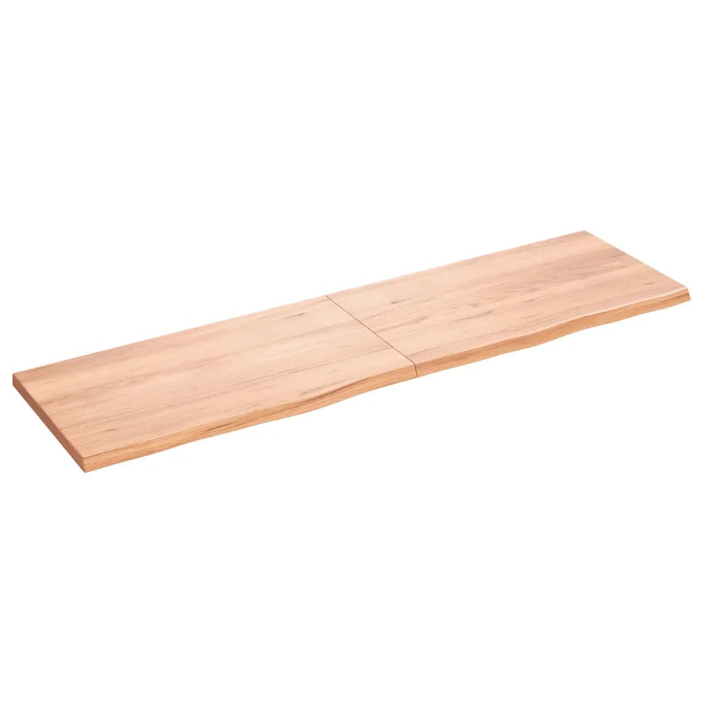 Piano Bagno Marrone 180x50x(2-4) cm Legno Massello Trattato