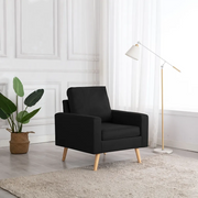 Poltrona Nera in Tessuto cod mxl 17023