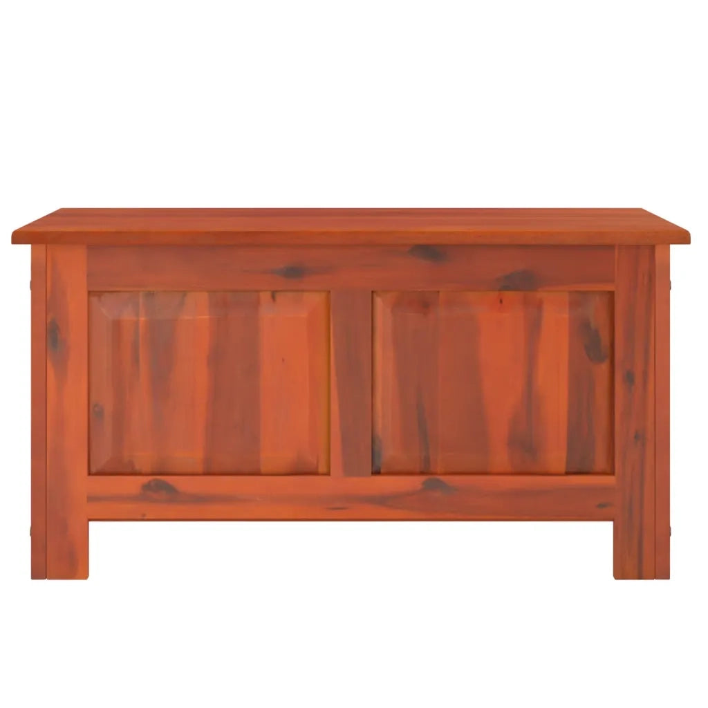 Cassapanca con Coperchio Marrone in Legno Massello di Acacia 364915